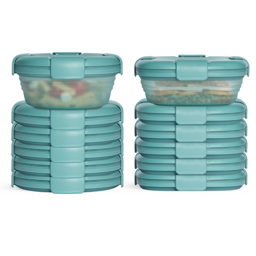 12-Pack Mixed Food Storage Set