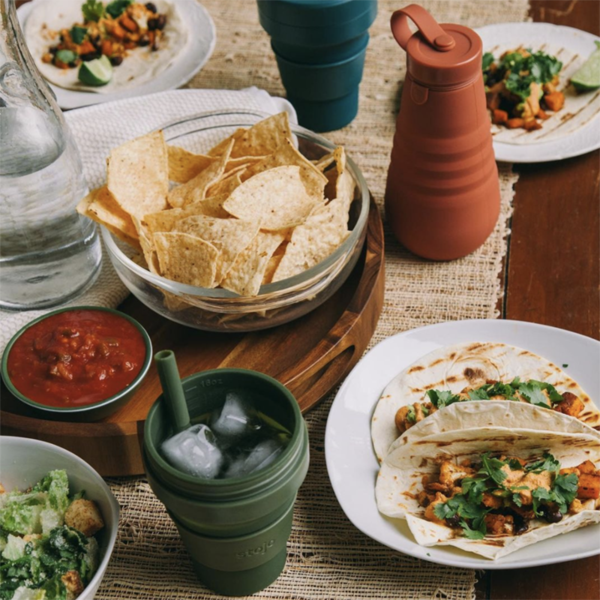 Taco Night with Stojo Bottle and Cups